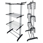 Clothes Airer w/Wheels 6 Arm