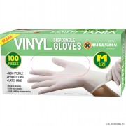 Vinyl Gloves 100s Clear Med
