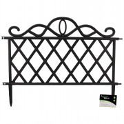 Border Fence Plastic Black