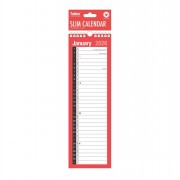Calendar Red/Black Slimline