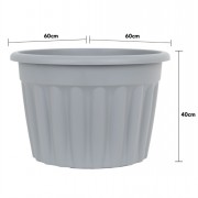 Vista Grey Pot 60cm