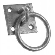 Galvanised Ring on Plate
