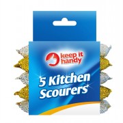 Scouring Pads Metallic 5-6pc