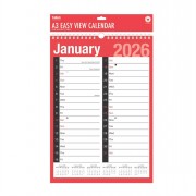 Calendar Red/Black A3 E/View