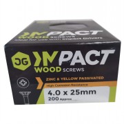 Impact Screws 4.0x25mm 200s