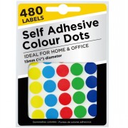 Self Adhesive Coloured Dots