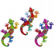 Metal Gecko Plaque