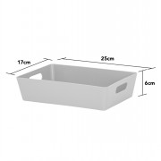 Grey Basket  4.01 25x17x 6cm