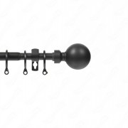 Pole 120-210cm Ball Black