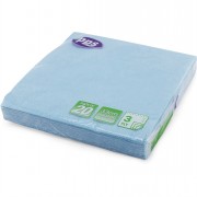 Napkins  20pc 3ply LightBlue