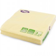 Napkins  20pc 3ply Champagne