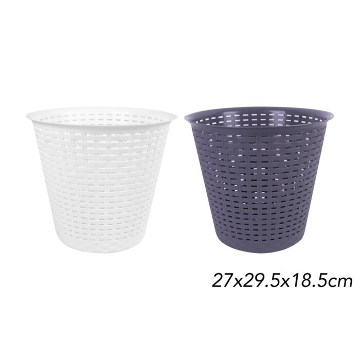 Waste Bin Rattan Effect - Image 2
